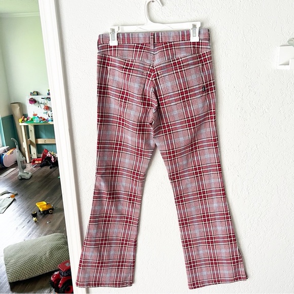 Abercrombie & Fitch Pants Women's 2 Plaid Flare Preppy Academia Y2K - Picture 7 of 7
